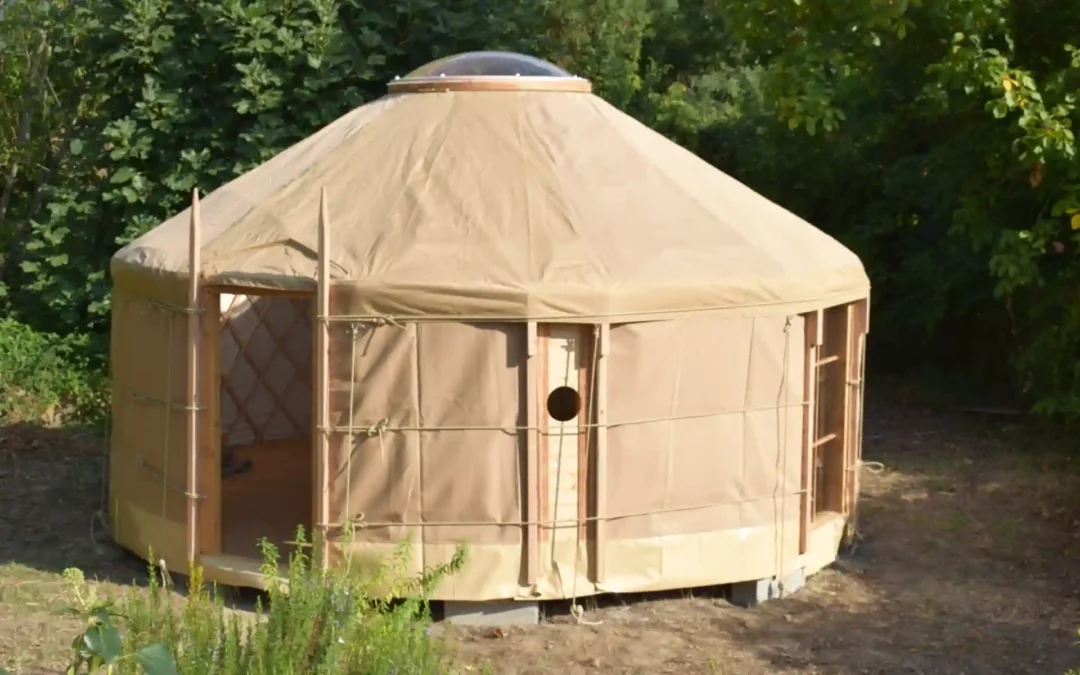5 m Jurte mit Plexiglaskuppel